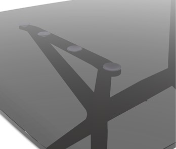 Обеденный стол SHT-ТT26 90 стекло/SHT-TU30 дымчатый/серый в Благовещенске - предосмотр 4