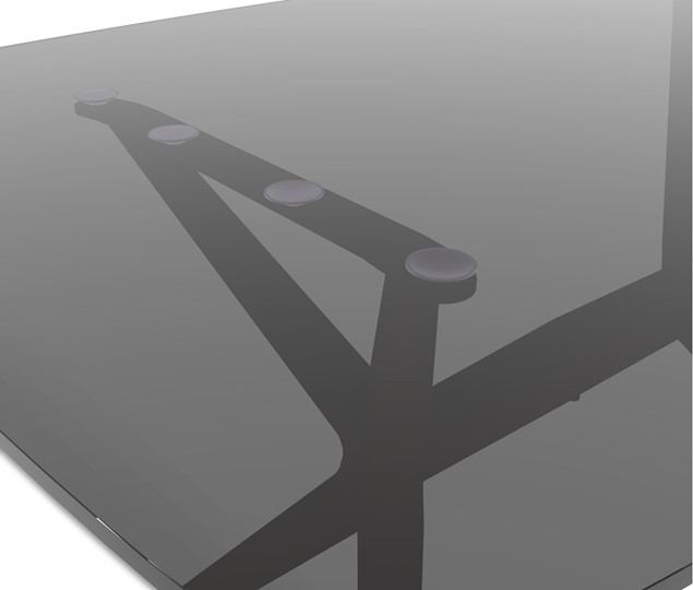 Обеденный стол SHT-ТT26 90 стекло/SHT-TU30 дымчатый/серый в Благовещенске - изображение 4
