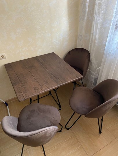 Кухонный стол SHT-TU23/H71/ТT 80 (темно-серый/палисандр) в Благовещенске - изображение 6