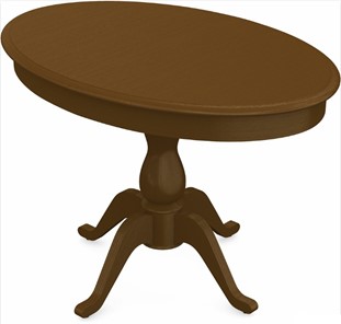Обеденный раздвижной стол Фабрицио-1 исп. Эллипс, Тон 2 Покраска + патина с прорисовкой (на столешнице) в Благовещенске