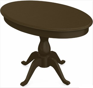 Обеденный раздвижной стол Фабрицио-1 исп. Эллипс, Тон 5 Покраска + патина с прорисовкой (на столешнице) в Благовещенске