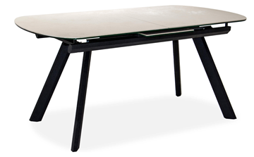 Кухонный раздвижной стол Шамони 2CQ 160х90 (Oxide Avorio/Графит) в Благовещенске - предосмотр