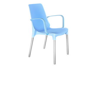 Обеденный стул SHT-ST76/S424 (голубой/хром лак) в Благовещенске