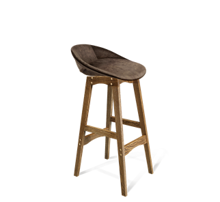 Барный стул SHT-ST19-SF1 / SHT-S65 (кофейный трюфель/дуб брашированный коричневый) в Благовещенске