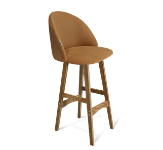 Барный стул SHT-ST35 / SHT-S65 (горчичный/дуб брашированный коричневый) в Благовещенске