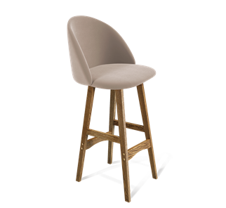 Барный стул SHT-ST35 / SHT-S65 (латте/дуб брашированный коричневый) в Благовещенске