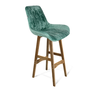Барный стул SHT-ST37 / SHT-S65 (зеленый чай/дуб брашированный коричневый) в Благовещенске