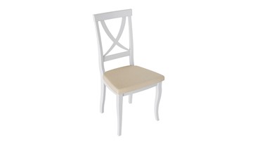 Обеденный стул Лион 2 (Белый матовый/тк № 108) в Благовещенске