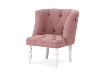 Кресло Бриджит розовый ножки белые в Благовещенске