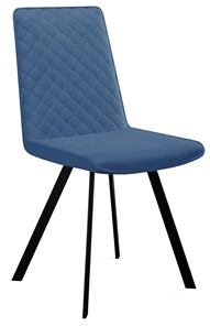 Обеденный стул 202, микровелюр B8 blue, ножки черные в Благовещенске