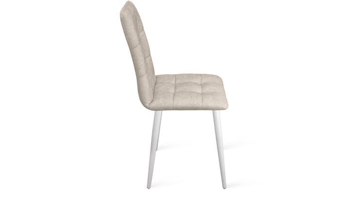 Обеденный стул Аспен К1С (Белый матовый/Микровелюр Duna Brilliant) в Благовещенске - изображение 1