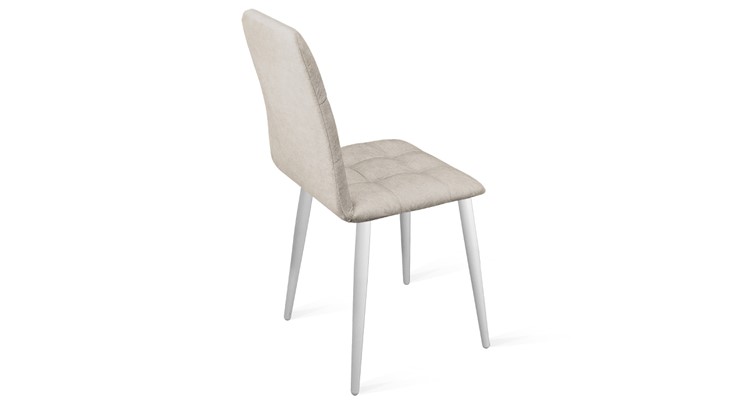 Обеденный стул Аспен К1С (Белый матовый/Микровелюр Duna Brilliant) в Благовещенске - изображение 2