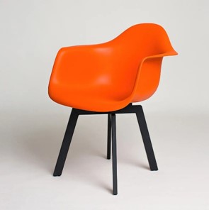 Обеденный стул DSL 330 Grand Black (Оранжевый) в Благовещенске - предосмотр