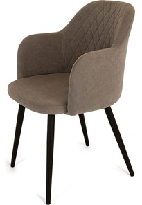 Обеденный стул Эспрессо-1, ноги черные круглые XL (R32)/велюр T173 Капучино в Благовещенске