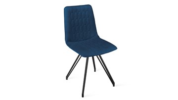 Кухонный стул Хьюго К4 (Черный муар/Велюр Confetti Blue) в Благовещенске
