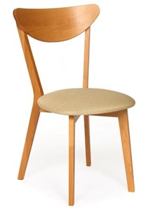 Обеденный стул MAXI (Макси), бук/ткань 86x48,5x54,5 Бежевый/ натуральный бук (2 шт) арт.13134 в Благовещенске