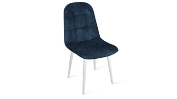 Обеденный стул Райс К1С (Белый матовый/Микровелюр Wellmart Blue) в Благовещенске