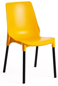 Обеденный стул GENIUS (mod 75) 46x56x84 желтый/черные ножки арт.15281 в Благовещенске - предосмотр