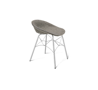 Обеденный стул SHT-ST19-SF1 / SHT-S107 (коричневый сахар/хром лак) в Благовещенске