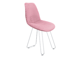 Обеденный стул SHT-ST29-С22 / SHT-S106 (розовый зефир/хром лак) в Благовещенске