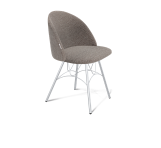 Обеденный стул SHT-ST35 / SHT-S100 (тростниковый сахар/хром лак) в Благовещенске