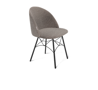 Обеденный стул SHT-ST35 / SHT-S107 (тростниковый сахар/черный муар) в Благовещенске