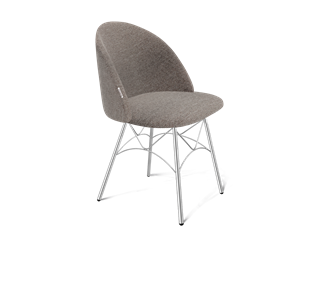Обеденный стул SHT-ST35 / SHT-S107 (тростниковый сахар/хром лак) в Благовещенске