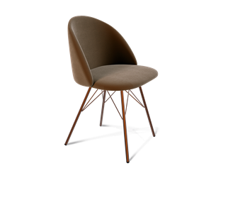 Обеденный стул SHT-ST35 / SHT-S37 (кофейный ликер/медный металлик) в Благовещенске