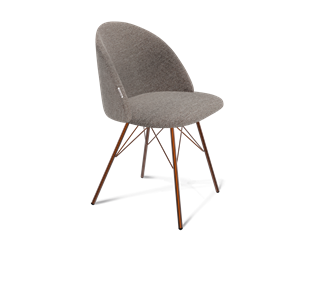 Обеденный стул SHT-ST35 / SHT-S37 (тростниковый сахар/медный металлик) в Благовещенске