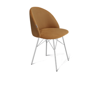 Обеденный стул SHT-ST35 / SHT-S64 (горчичный/хром лак) в Благовещенске