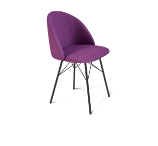 Обеденный стул SHT-ST35 / SHT-S64 (ягодное варенье/черный муар) в Благовещенске