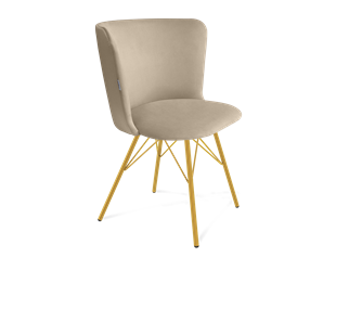Обеденный стул SHT-ST36 / SHT-S37 (ванильный крем/золото) в Благовещенске