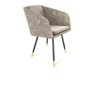 Обеденный стул SHT-ST43-1 / SHT-S95-1 (карамельный латте/черный муар/золото) в Благовещенске