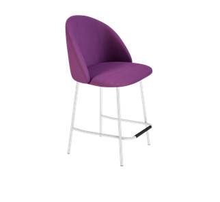Полубарный стул SHT-ST35 / SHT-S29P-1 (ягодное варенье/белый муар) в Благовещенске