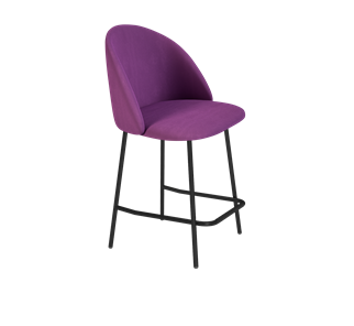 Полубарный стул SHT-ST35 / SHT-S29P-1 (ягодное варенье/черный муар) в Благовещенске