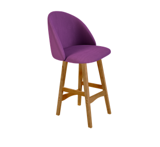 Полубарный стул SHT-ST35 / SHT-S65-1 (ягодное варенье/светлый орех) в Благовещенске