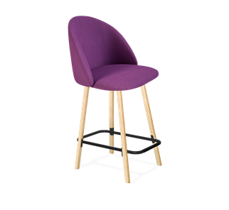 Полубарный стул SHT-ST35 / SHT-S94-1 (ягодное варенье/прозрачный лак/черный муар) в Благовещенске