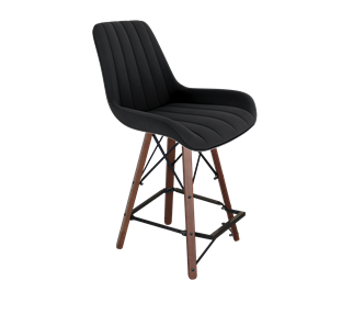 Полубарный стул SHT-ST37 / SHT-S80-1 (ночное затмение/темный орех/черный) в Благовещенске