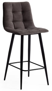 Кухонный полубарный стул CHILLY (mod. 7095пб) 55х44х94 темно-серый barkhat 14/черный арт.19657 в Благовещенске