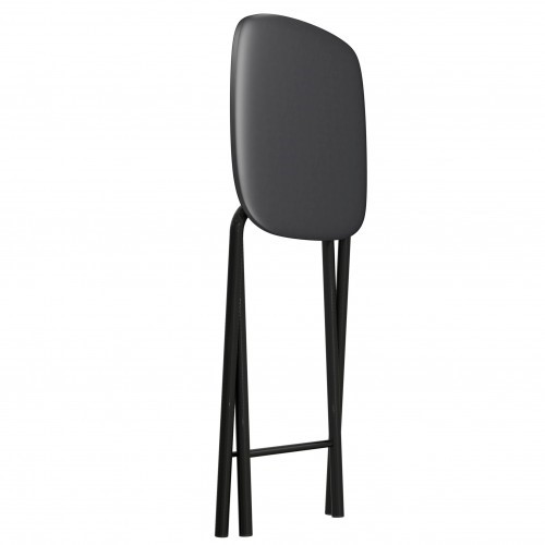 Кухонный табурет Складной СРП-013КВ (квадратное сиденье) Эмаль, черный в Благовещенске - изображение 1