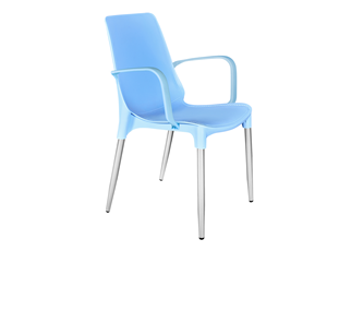 Обеденный стул SHT-ST76/S424-С (голубой/хром лак) в Благовещенске