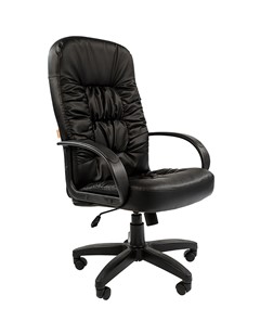 Кресло компьютерное CHAIRMAN 416, экокожа, цвет черный в Благовещенске