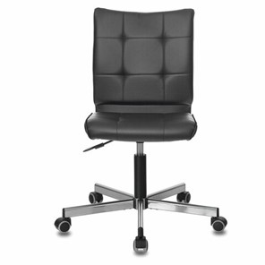 Кресло офисное Brabix Stream MG-314 (без подлокотников, пятилучие серебристое, экокожа, черное) 532077 в Благовещенске