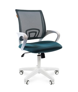 Компьютерное кресло CHAIRMAN 696 white, ткань, цвет зеленый в Благовещенске - предосмотр