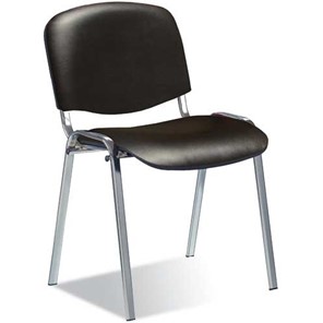 Офисный стул Iso Chrome кож.зам  PU-01 черный в Благовещенске - предосмотр