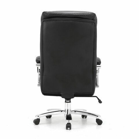 Кресло компьютерное Brabix Premium Pride HD-100 (натуральная кожа, черное) 531940 в Благовещенске - изображение 3
