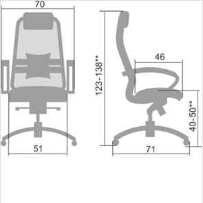 Офисное кресло Samurai SL-1.04, темно-коричневый в Благовещенске - предосмотр 1