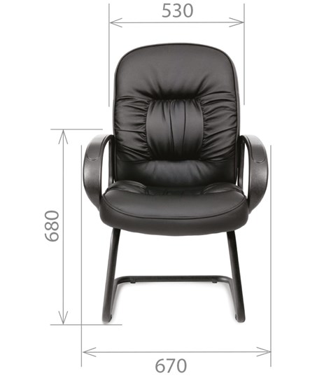 Офисное кресло CHAIRMAN 416V экокожа черная в Благовещенске - изображение 1