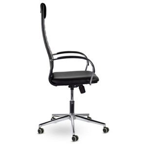 Офисное кресло Brabix Premium Pilot EX-610 CH (хром, кожзам, черное) 532418 в Благовещенске - предосмотр 1