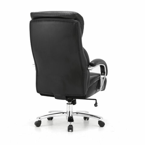 Кресло компьютерное Brabix Premium Pride HD-100 (натуральная кожа, черное) 531940 в Благовещенске - изображение 2
